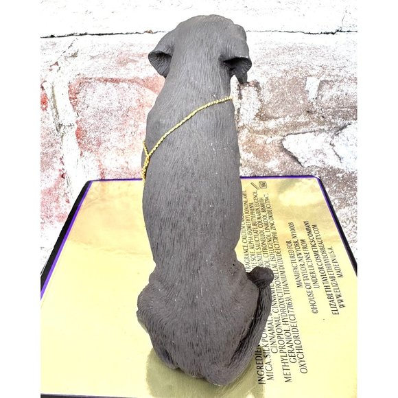 NWT Vintage Chocolate Lab Sculpture Sandicast Life's Attractions Labrador Dogs - Picture 6 of 12